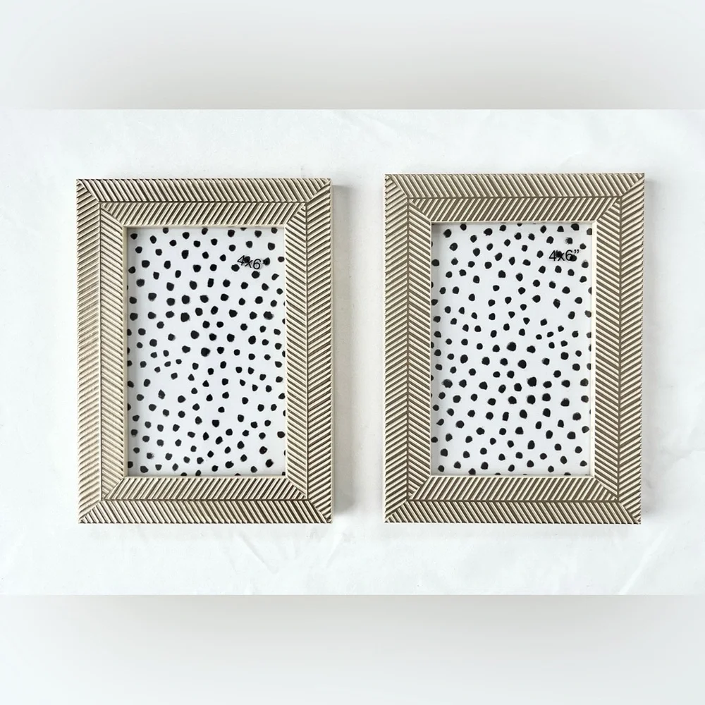 Opalhouse Cream and Gold Herringbone Frame